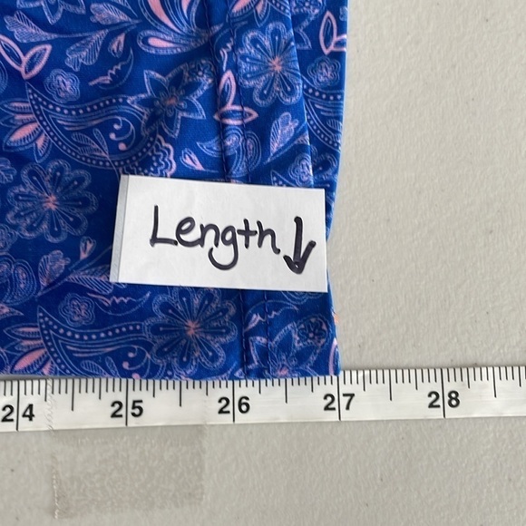 Maelreg Men's Blue & Pink Paisley Short Sleeve Golf Polo‎ Shirt Size Medium - Picture 10 of 11